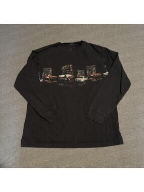 Retro cars black long sleeve size large  #vintage #retro